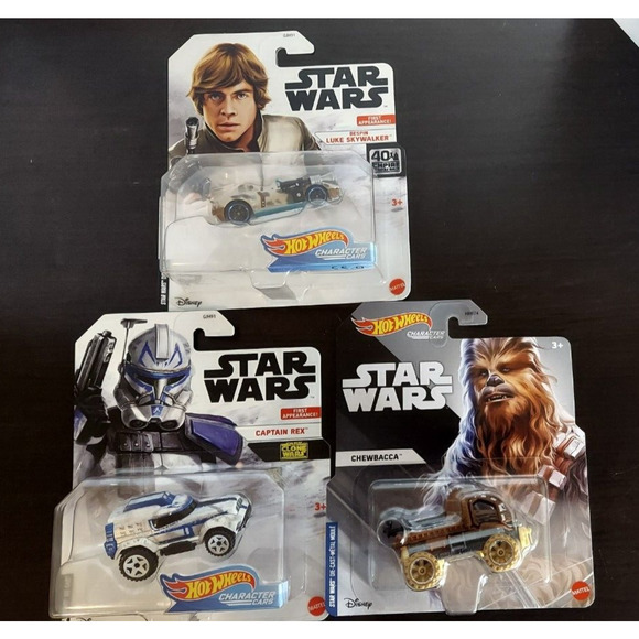 Hot Wheels Other - NEW!! Hot Wheels Star Wars Assorted lot of 3 Cars. Still Sealed!!